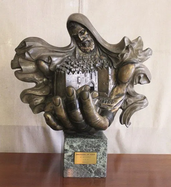 Ari Harpaz Bronze Casting Jerusalem of Gold