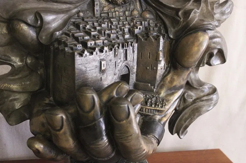 Ari Harpaz Bronze Casting Jerusalem of Gold - Image 3