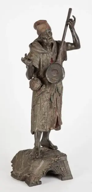 19th c. sculpture of a Bedouin, unsigned