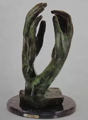 " CATHEDRAL " BRONZE SCULPTURE - RODIN