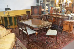 (10) BERKEY & GAY MAHOGANY DINING SUITE