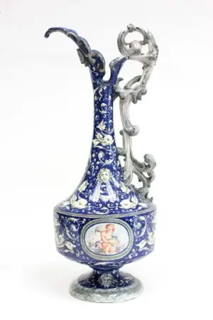 19th c. Majolica ewer
