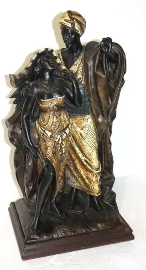 Large Signed Middle Eastern Arabian Terracotta Group