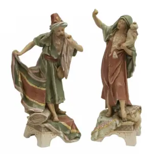 (2) ROYAL DUX ORIENTALIST MAIDEN & CARPET SELLER