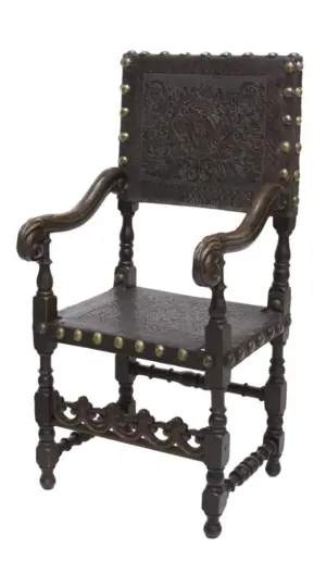 SPANISH BAROQUE STYLE ARM CHAIR