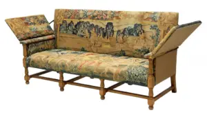 TAPESTRY UPHOLSTERED KNOLE STYLE SOFA