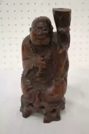 Chinese vintage rosewood carved Buddha