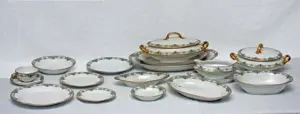 86pc EARLY 20th C MAVALEIX LIMOGES CHINA SET