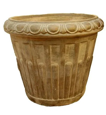 MASSIVE HAND CRAFTED 20th CENTURY POTTERY PLANTER