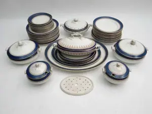 Bishop Ivory Dinner Service : A part service comprising