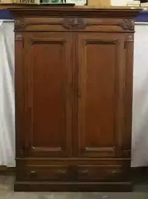 A fine Victorian oak armoire