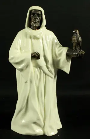 MINTON PORCELAIN AND BRONZE FIGURE "THE SHEIKH"