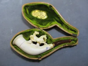 Antique German meerschaum horses pipe