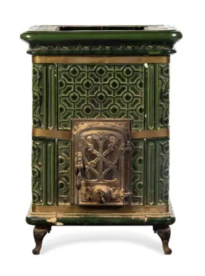 A Continental Ceramic Stove, Height 26 x width 17 3/4 x