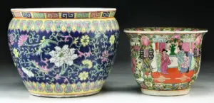 Two (2) Chinese Porcelain Planters