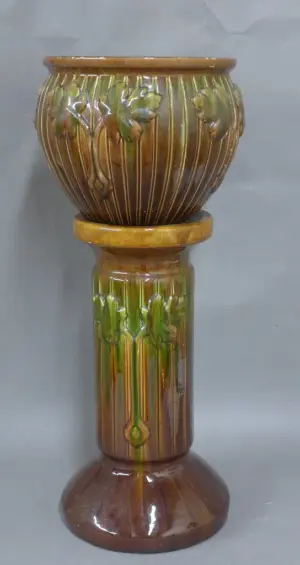 Art Nouveau Pedestal Planter
