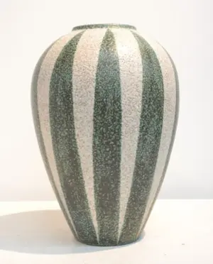 LARGE SIGNED POTTERY VASE - 10" x 17"