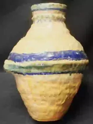 Russian art pottery glazed vase