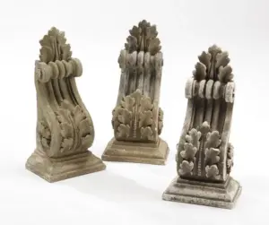 ( 3 ) Cast stone corbels