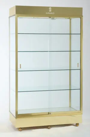Brass and glass display case