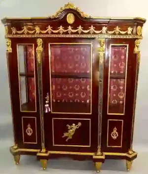 Empire Style Gilt Ormolu Vitrine