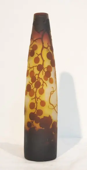 ORIGINAL GALLE MULTI COLOR CAMEO ART GLASS VASE