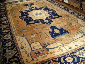 Vintage Persian Heriz Carpet
