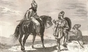 Cavalier and Arabic soldier Arabia 1859