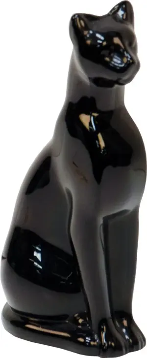 Baccarat Black Crystal Glass Figural Egyptian Ca