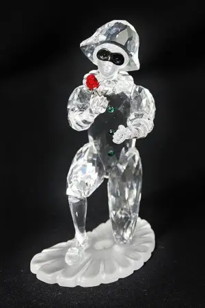 Swarovski 2001 "Masquerade" Figurine, Harlequin