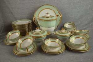 Limoges dessert/tea set with teapot, creamer, sugar, serving tray,