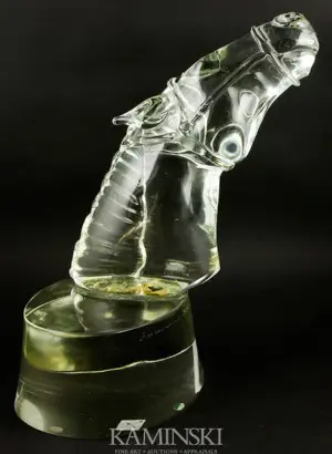 Sculpture of Horse, Leaded Crystal