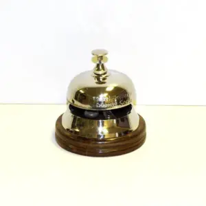 Hotel Bell w/Wood Base