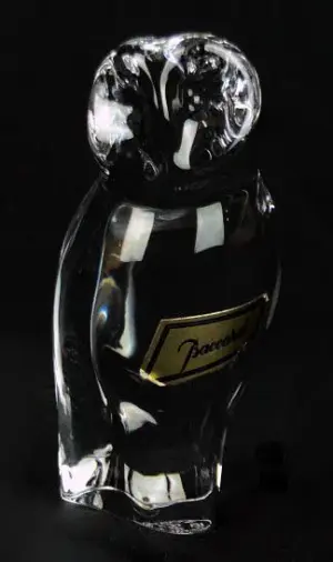 BACCARAT CUT CRYSTAL OWL FIGURINE