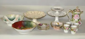 Thirteen Assorted Porcelain and Bone China Items