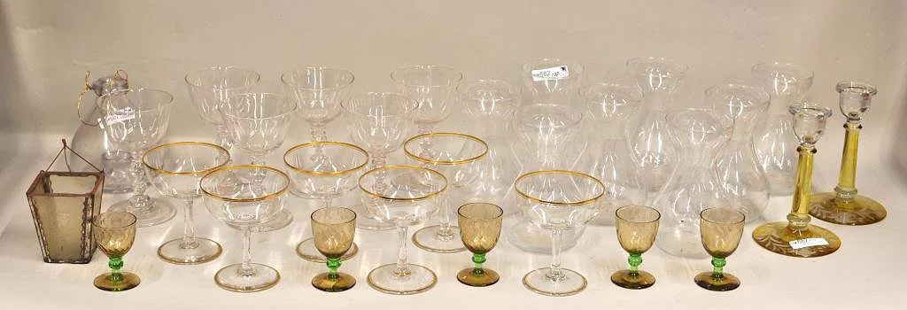 Group Glassware Items, 19th/20th Century