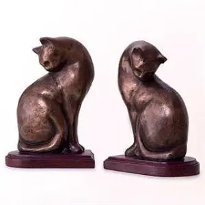 CAT BOOKENDS