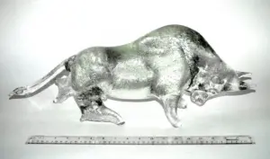 Lalique Sculpture, Bull
