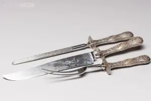 19th C. Silver Handle Cutlery Set