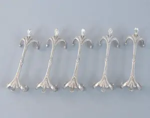 Lot of 5 silver-plated knife