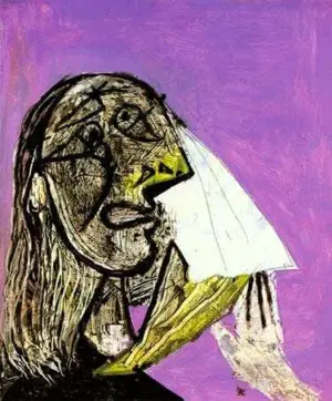 WEEPING WOMAN PICASSO ESTATE SIGNED GICLÉE