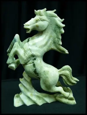 REAL JADE RUNNING HORSE