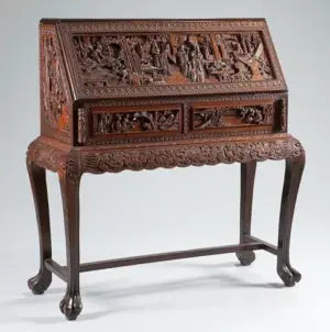 A Turn of the 20th Century Carved Chinese