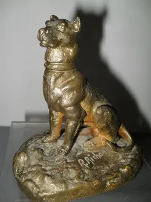 Victorian Sitting Dog Bronze - Richards