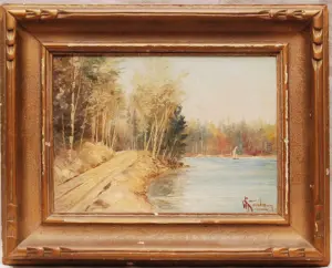 Stanley William. (Born 1900, Canada). Oil on panel