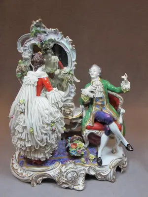 Antique German porcelain group