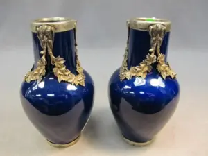 Sevres pair of porcelain vases