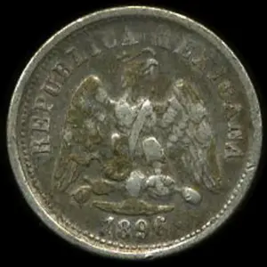1896 Mexico 10c XF+ Scarce