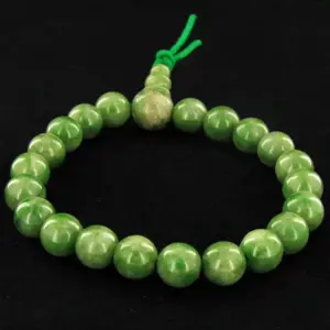85ct Green Jade Beads Bracelet