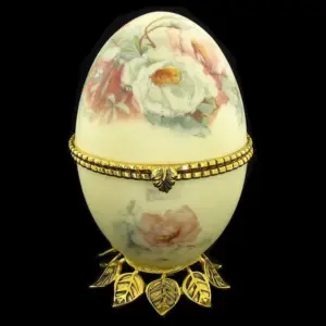 Fabrege Style Decorative Egg Photo Holder